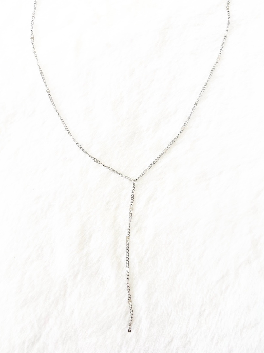 5/$15 🩷 MUST BUNDLE Minimalist Silver Y-Necklace - Women Jewelry